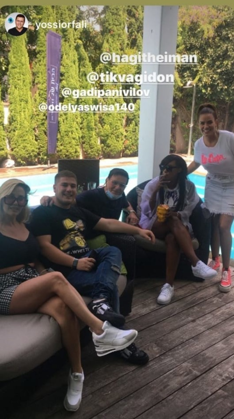 אודליה סויסה, תקוה גדעון, יוסי אורפלי, גדי פניבילוב, חגית היימן (צילום: צילום מסך אינסטגרם)