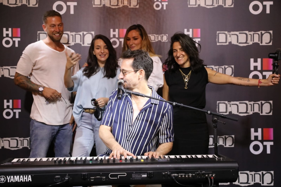 עברי לידר, דורין אטיאס, לוסי אהריש, מיכל אנסקי, דור רפאלי (צילום: רפי דלויה HOT)