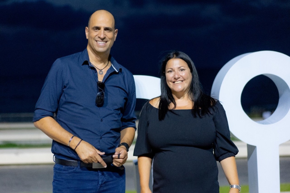 הילה אוביל ברנר וליאור כלפון (צילום: חנה טייב)