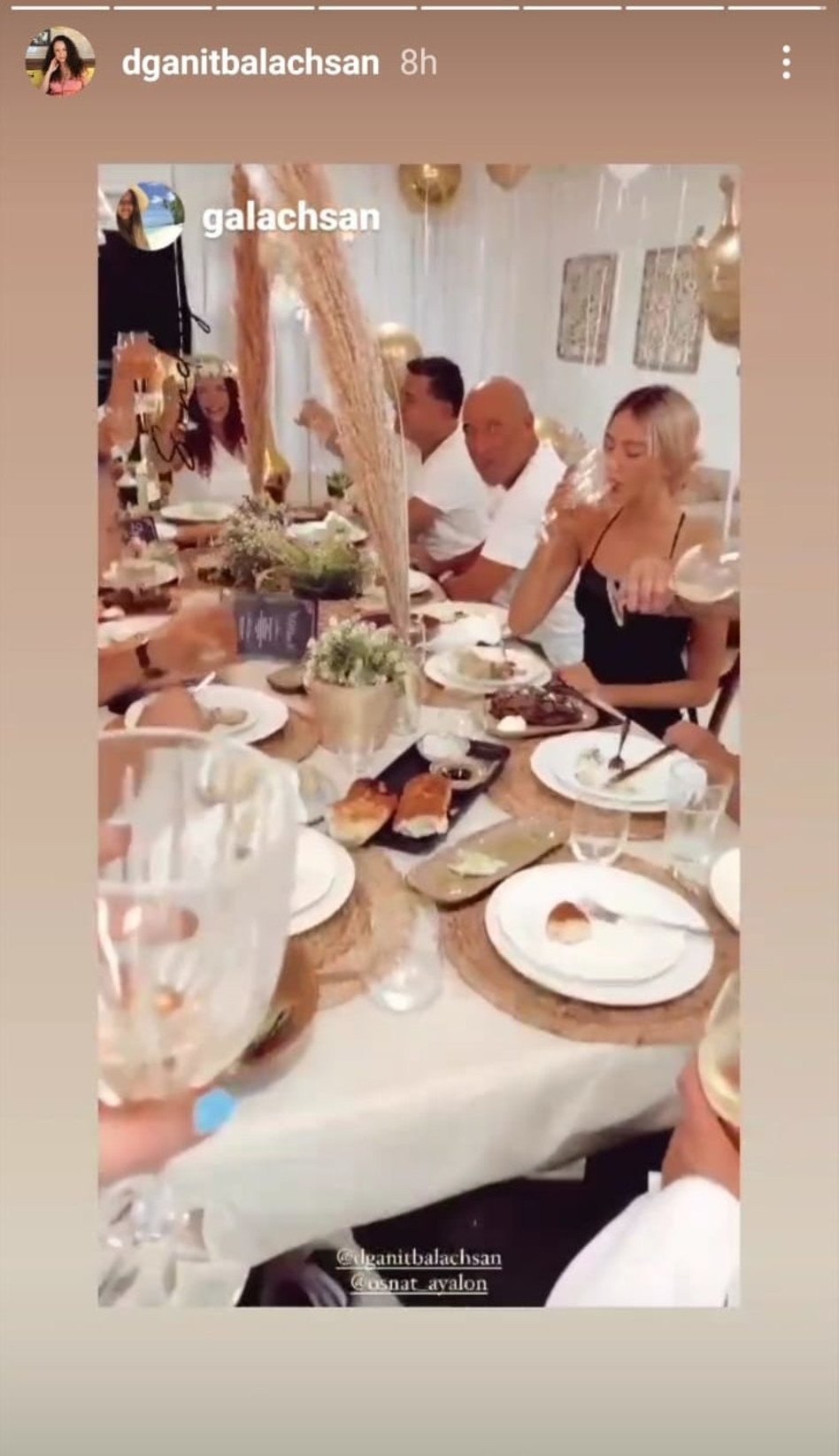 אלה איילון מבלה עם רז זלצרמן (צילום: צילום מסך אינסטגרם)