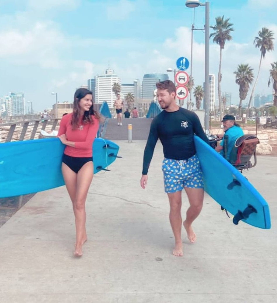 הדר ברייר, דניס רוסקוב (צילום: צילום מסך אינסטגרם)