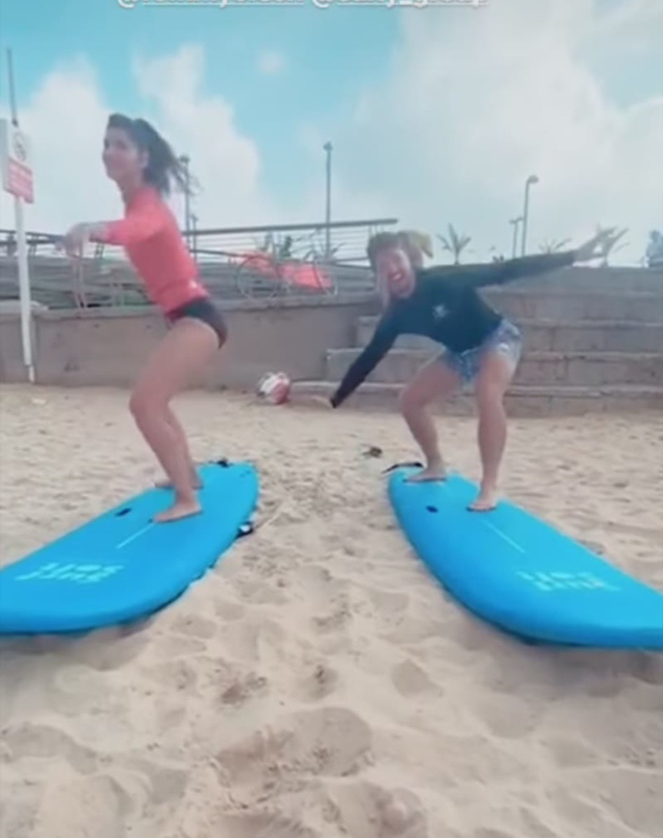 הדר ברייר, דניס רוסקוב (צילום: צילום מסך אינסטגרם)