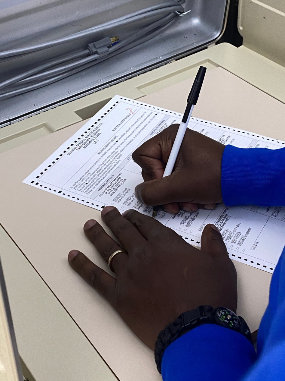 קניה ווסט הצביע לעצמו (צילום: צילום מסך טוויטר)