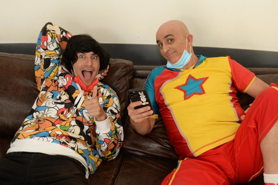 יובל המבולבל, מני ממטרה (צילום: מורג ביטון)