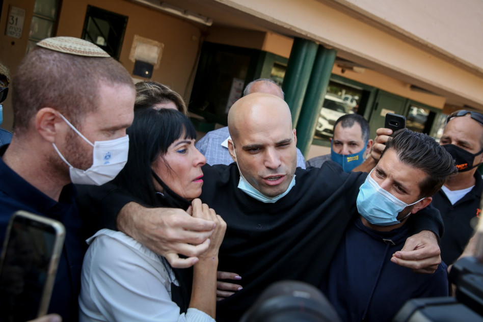 נתי חדד שוחרר מכלא חרמון  (צילום: דוד כהן, פלאש 90)