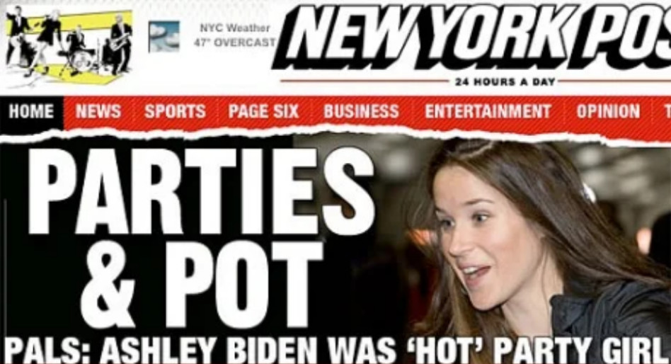 ביידן ב-New York Post (צילום: צילום מסך: שער ה-new york post)