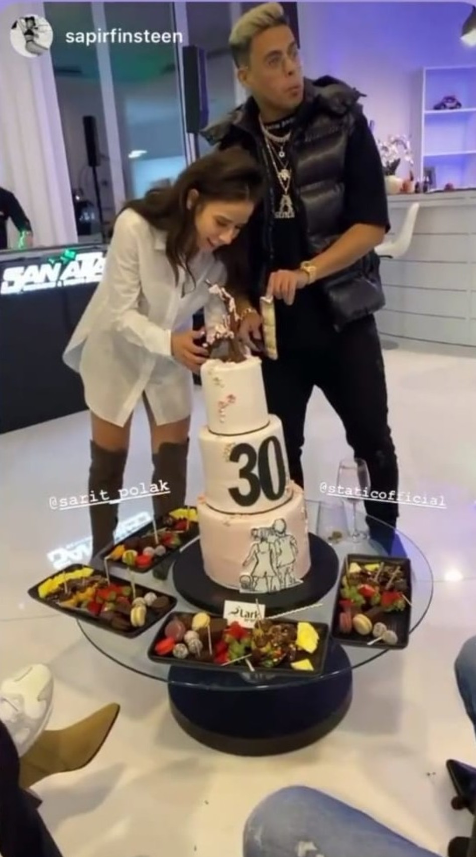 סטטיק, שרית פולק (צילום: צילום מסך אינסטגרם)