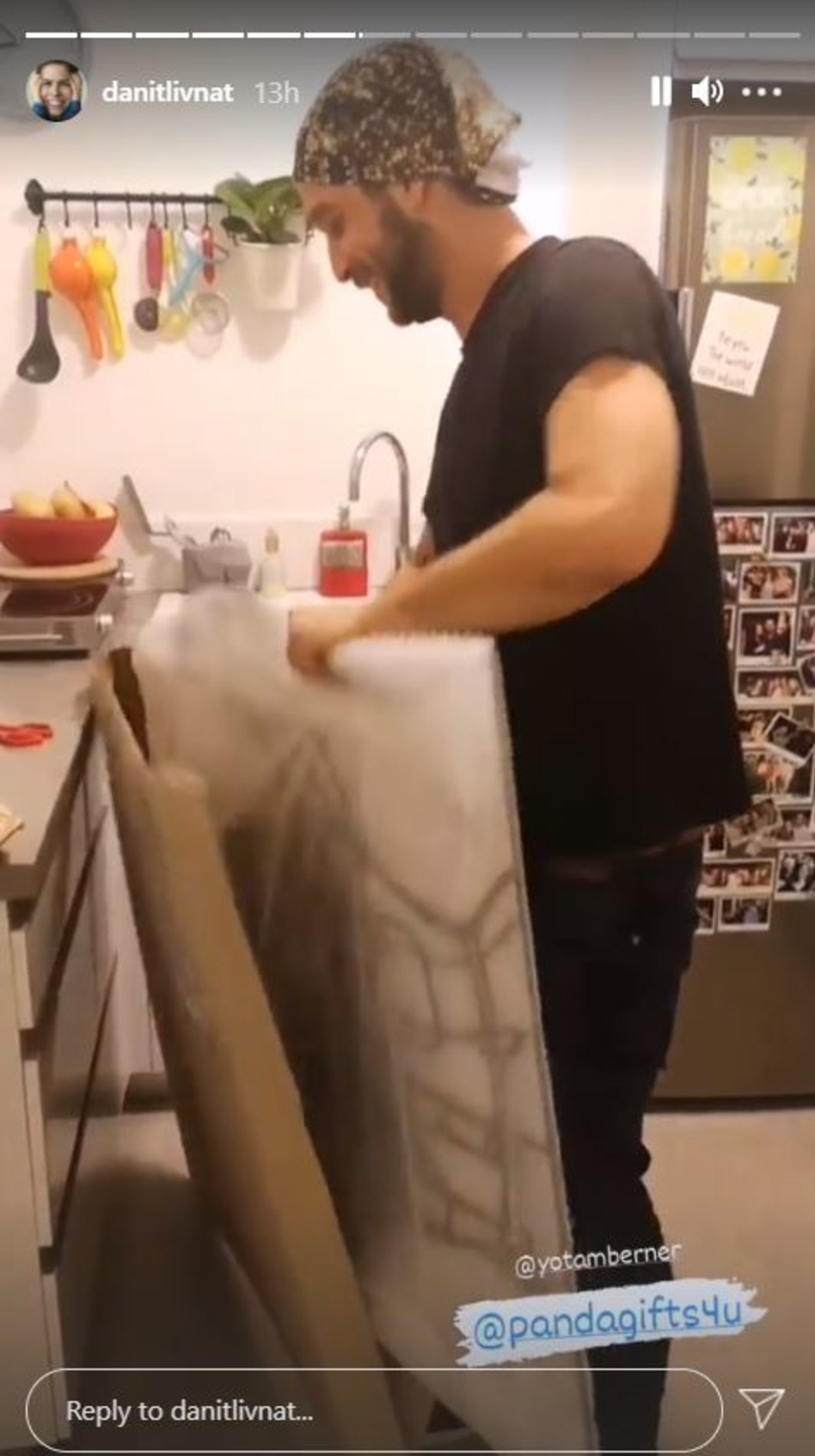 יותם ברנר, דנית ליבנת (צילום: צילום מסך אינסטגרם)