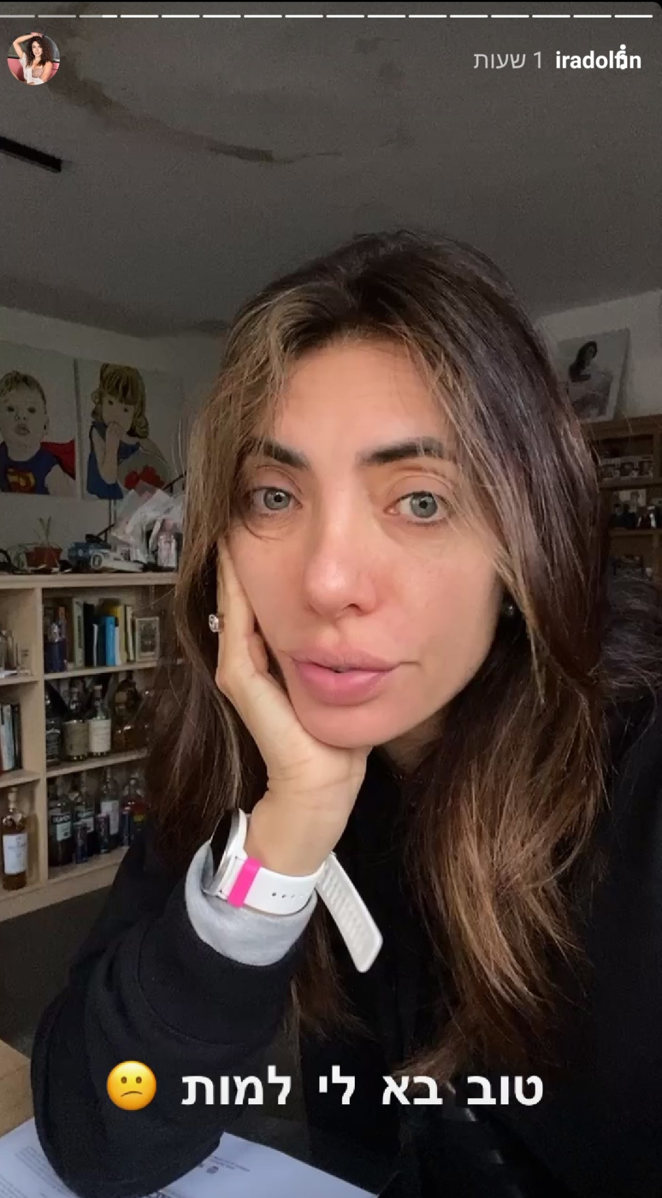 אירה דולפין מבינה שאין לה ויזה (צילום: צילום מסך אינסטגרם)