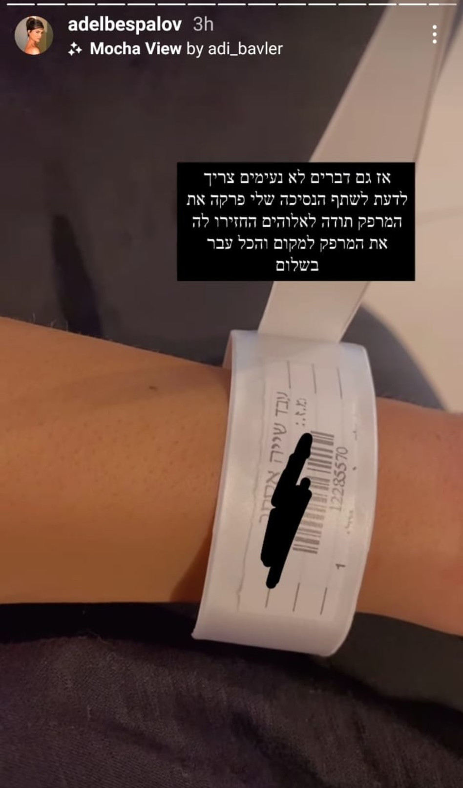 אדל בספלוב (צילום: צילום מסך אינסטגרם)