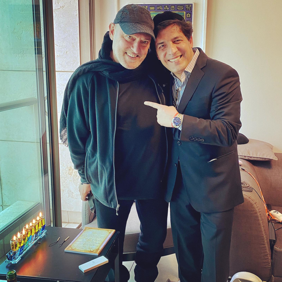 הרב מרדכי חסידים, שלומי שבת (צילום: צילום פרטי)