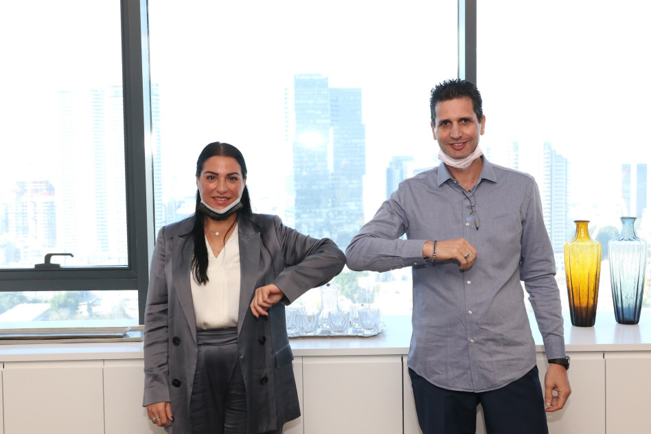 אייל שוחט ואביה מזרחי-מגן (צילום: אור גפן)