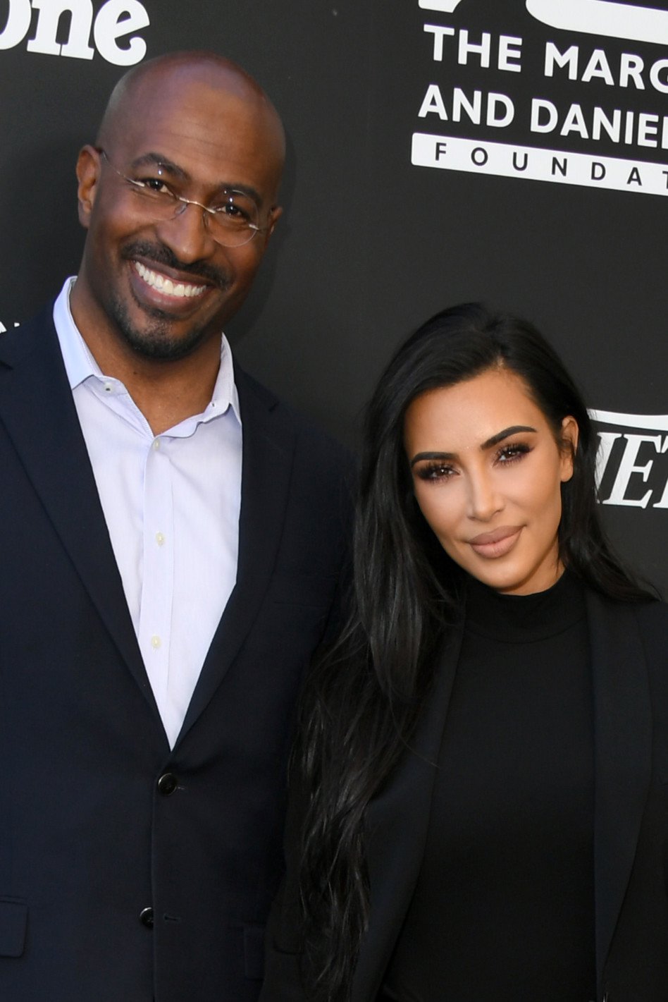 Kim Kardashian, Van Jones (Photo: Getty images / Jon Kopaloff)