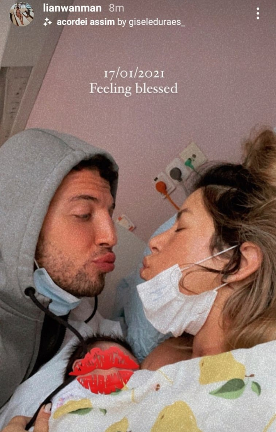 הרגע המרגש שלהם. ליאן ואביתר (צילום: צילום מסך אינסטגרם)