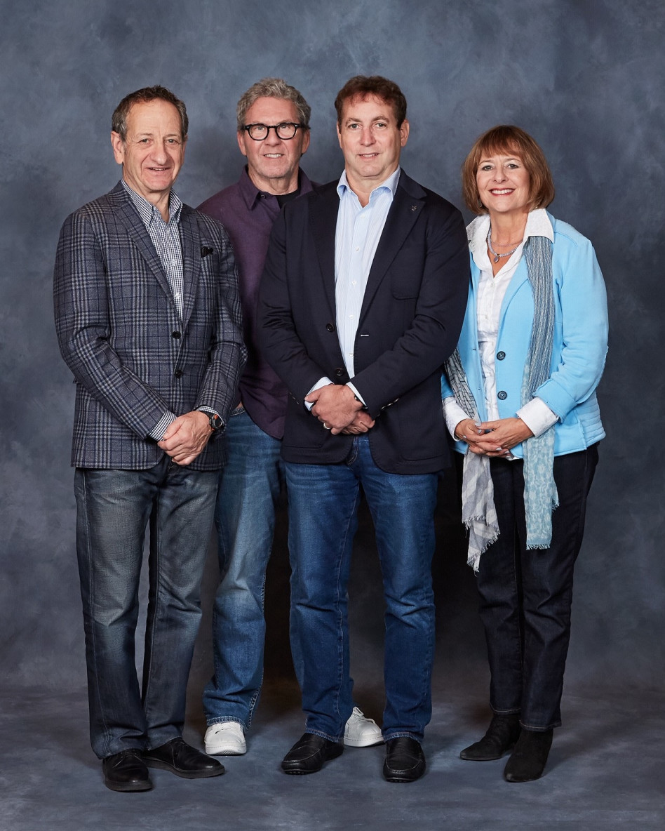 גייל אספר, לאונרד אספר, דויד אספר וריצ'רד לייפסיק (צילום: Mark Fritzler)