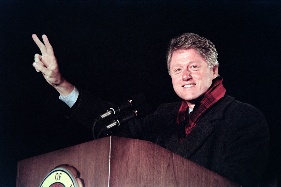 ביל קלינטון (צילום:  JOHN MOTTERN/Getty images)