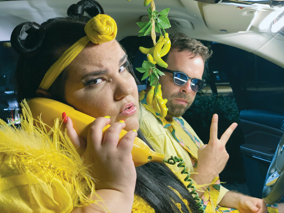 אודי כגן ונטע ברזילי בקארפול קריוקי (צילום: דנה פוליג)