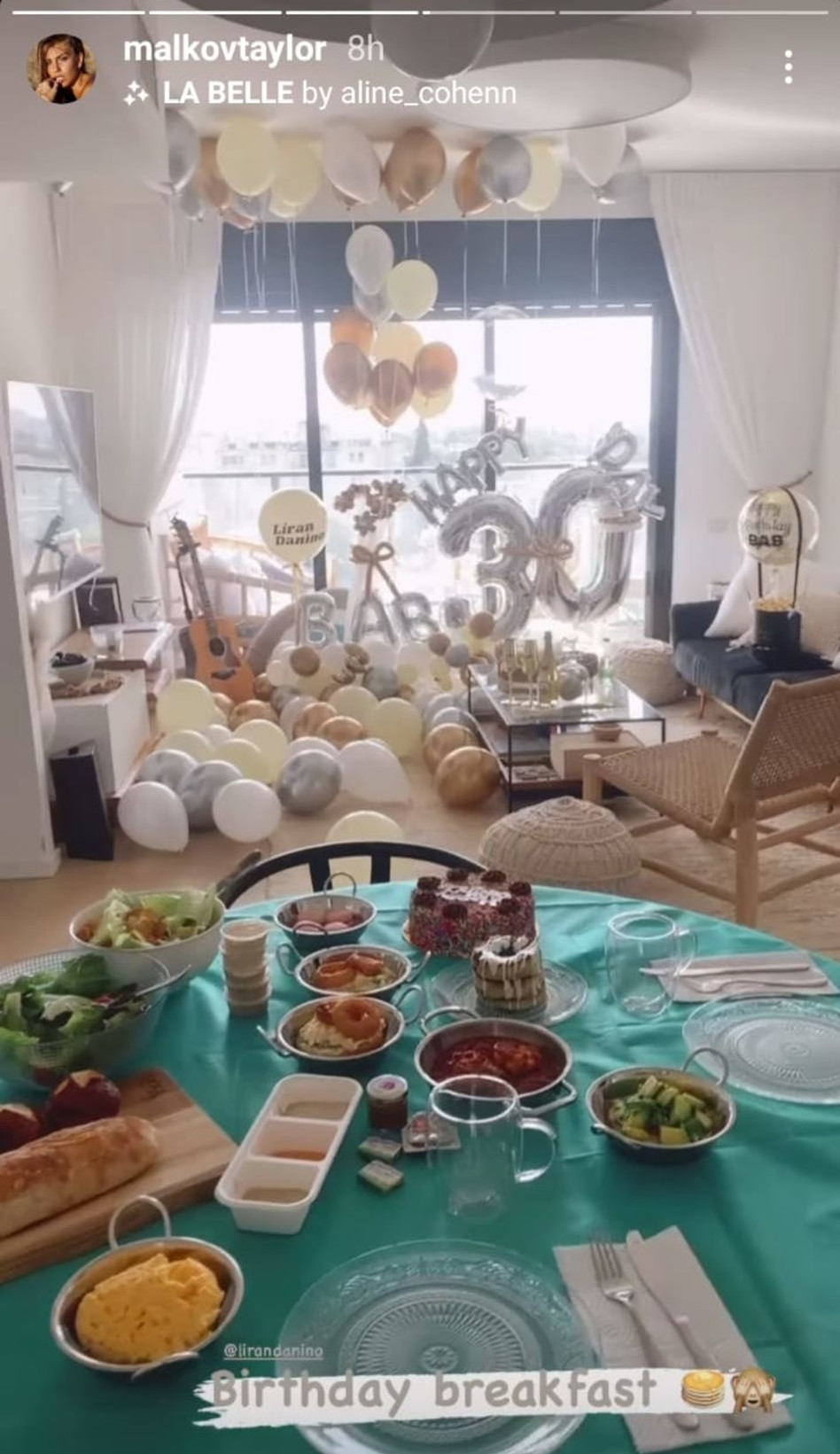 תחילת החגיגות (צילום: צילום מסך אינסטגרם)