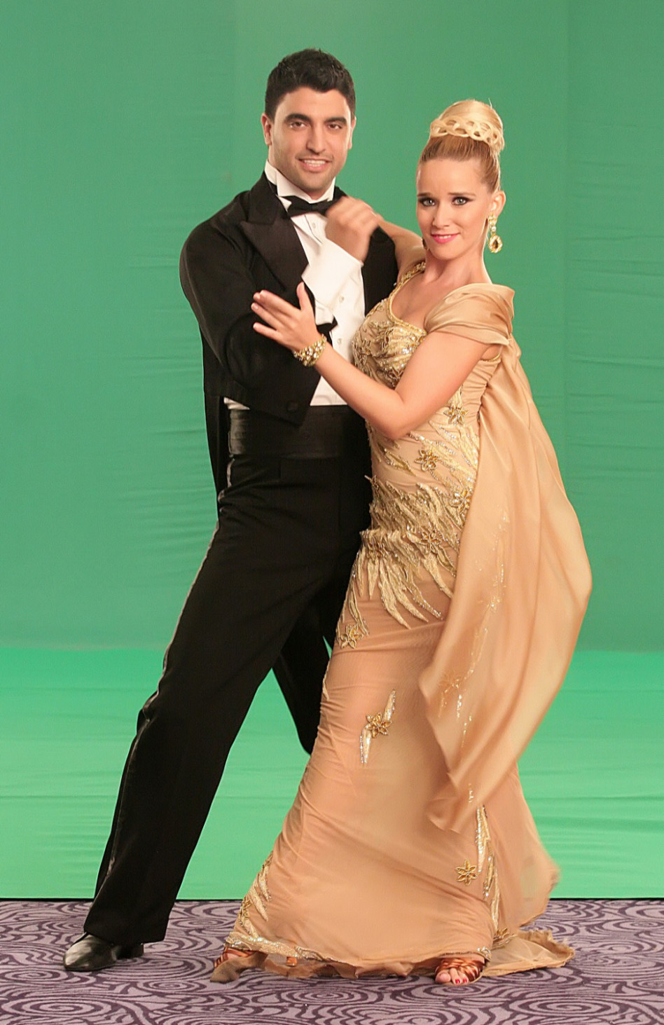 אז. משה פרץ, פולינה צ'יקטונוב (צילום: באדיבות ערוץ רשת 13)