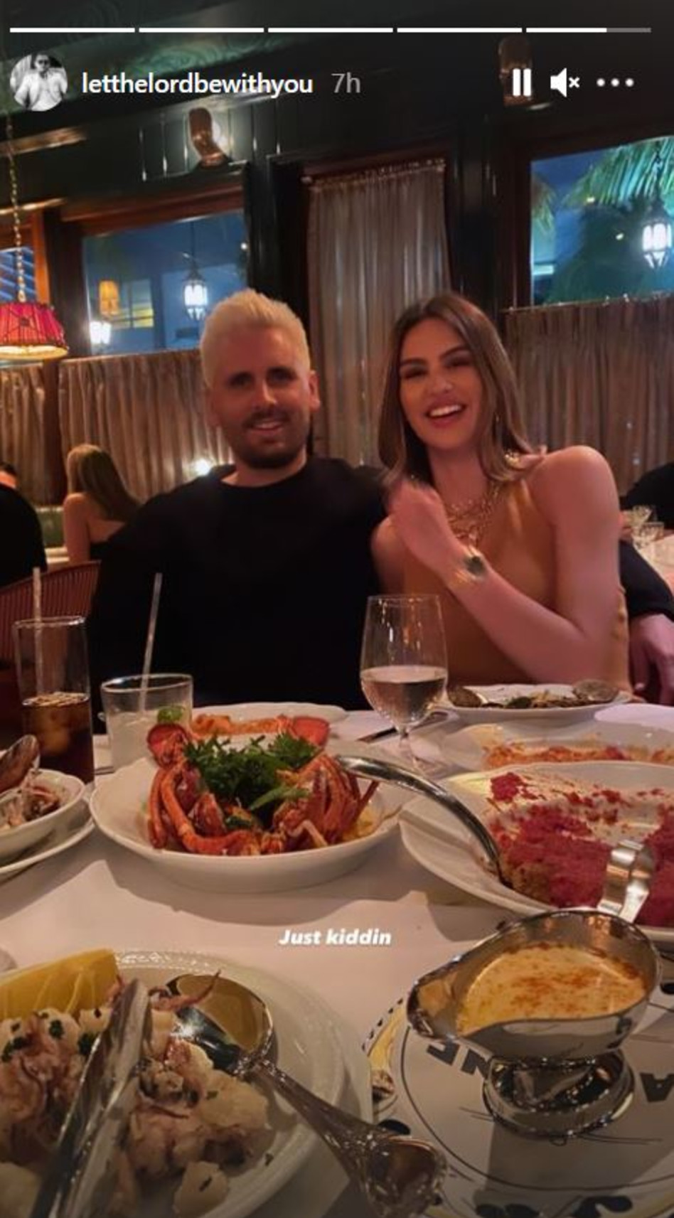 סקוט דיסיק, אמיליה המלין (צילום: צילום מסך אינסטגרם)