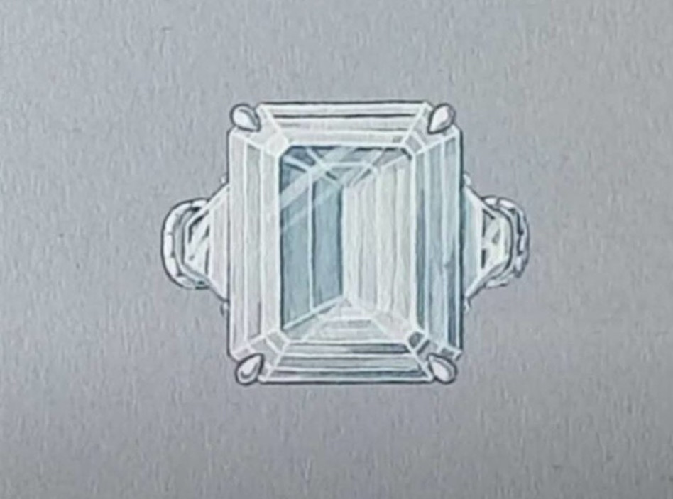 שרטוט הטבעת של פריס הילטון (צילום: יוטיוב)