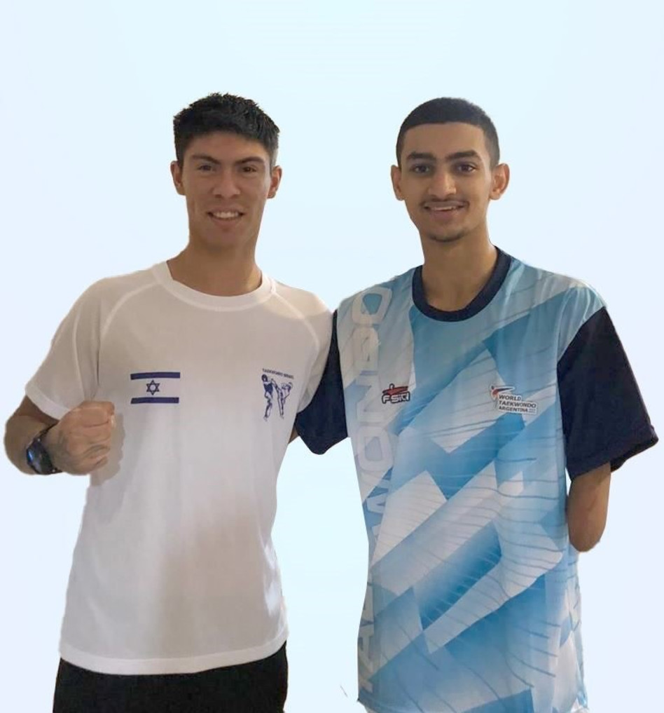 ליאנדרו פרננדו אגוסטין ואסף יסעור (צילום: גבריאל דולמון )