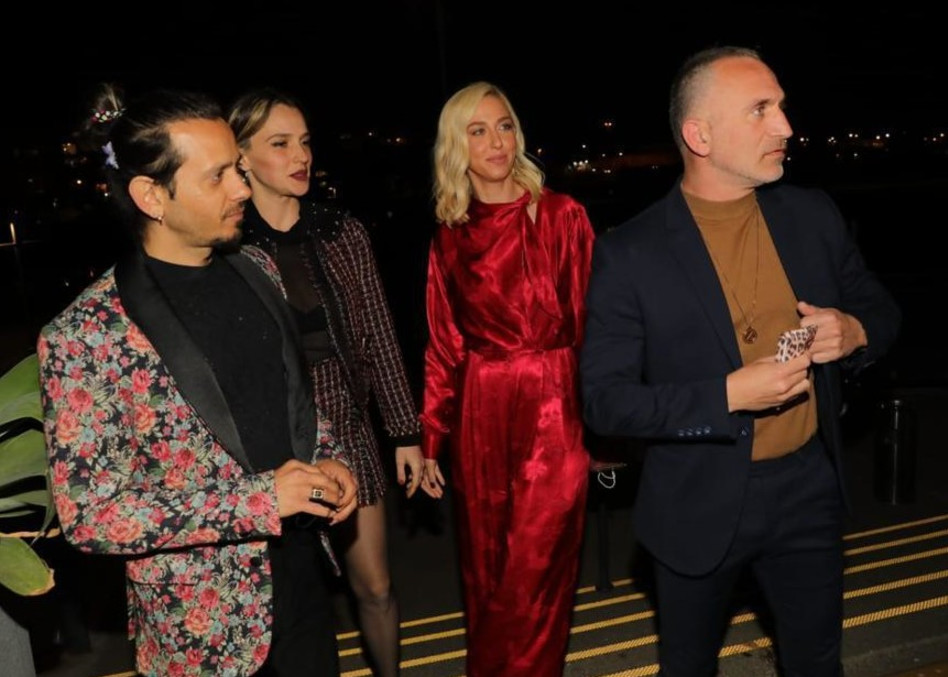 שלום מיכאלשווילי וענבל שלוי, יאנה יוסף וציון ברוך (צילום: רפי דלויה HOT)