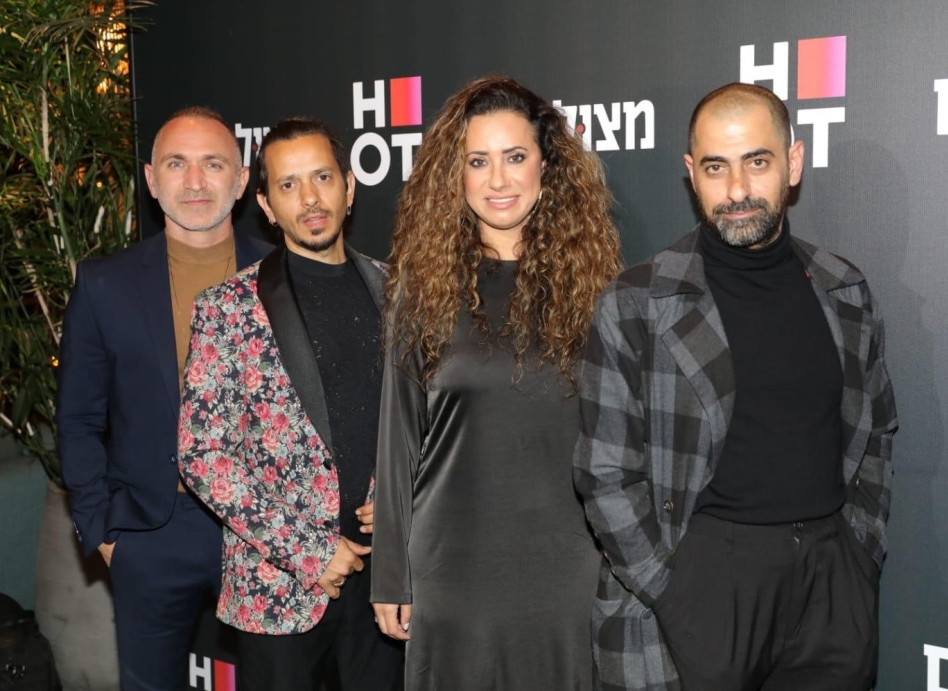 אסי ישראלוף, טל גרנות-גולדשטיין, ציון ברוך ושלום מיכאלשווילי (צילום: רפי דלויה HOT)