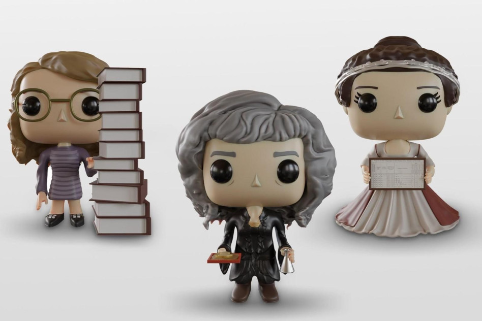 בובות בדמויות עדה לאבלייס, עדה יונת ומרגרט המילטון (צילום: צילום באדיבות מיקרוסופט)