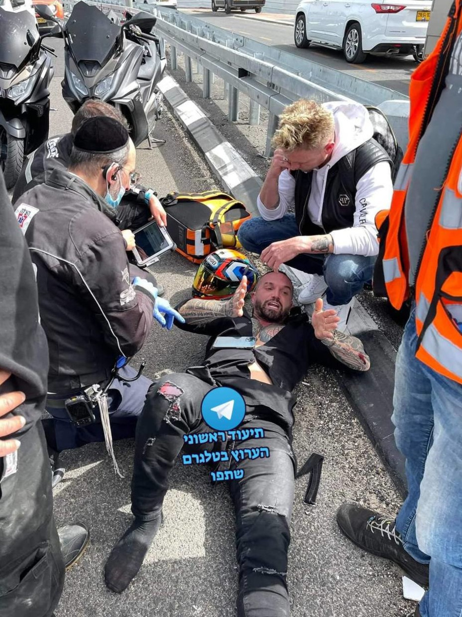 מישל טרוני, דניס צ'רקוב (צילום: ערוץ הטלגרם תיעוד ראשוני)