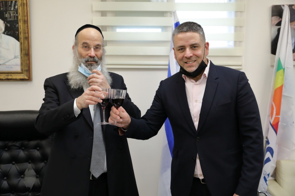 ישי צוויקל ואברהם רובינשטיין (צילום: יעקב נחומי)