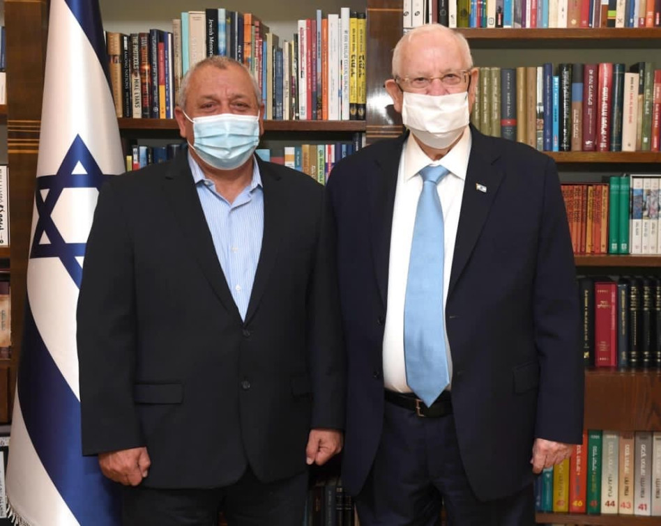 ראובן (רובי) ריבלין וגדי איזנקוט (צילום: מארק ניימן, לע''מ)