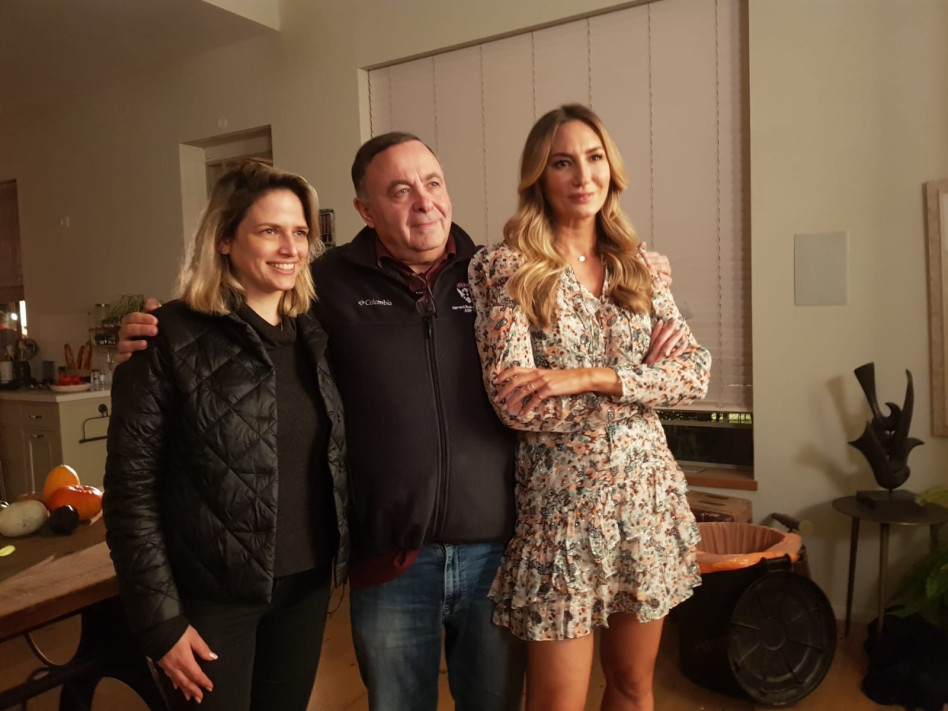 מיכל אנסקי, צביקה ויליגר ועינת פלד (צילום: אלמוג כהן)