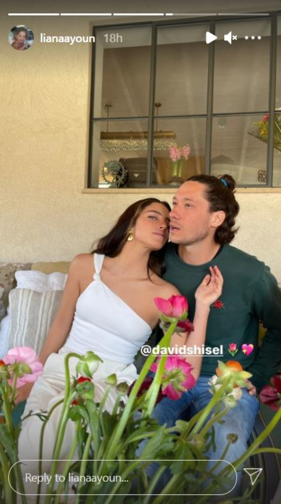 ליאנה עיון, דוד שיסל (צילום: צילום מסך אינסטגרם)