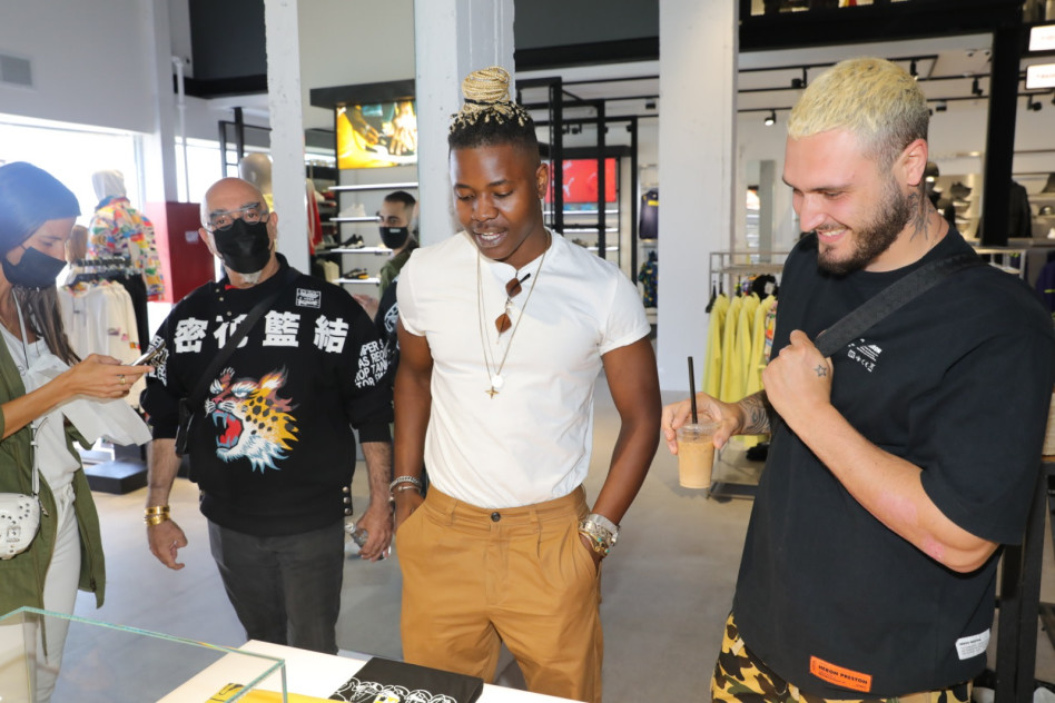 נדב גדג', מייקל קביה, ישראל אהרוני (צילום: רפי דלויה)