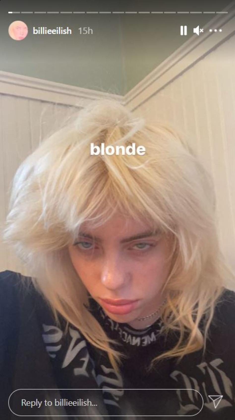 בילי אייליש (צילום: צילום מסך אינסטגרם)