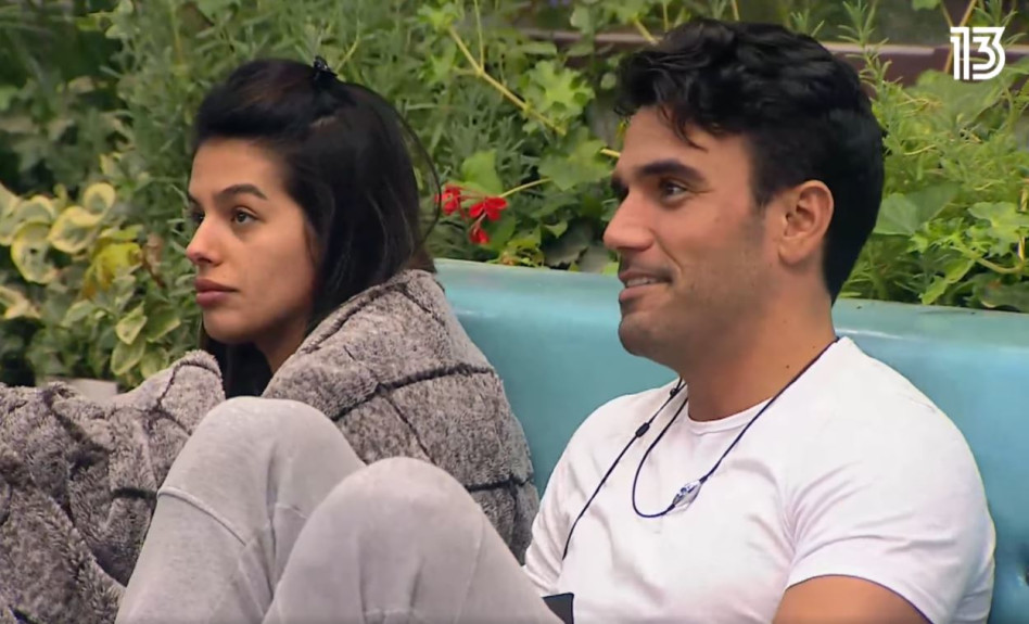 הצדדים האחרים בריב. תום חיימוב וקארין עליה, מתוך האח הגדול (צילום: צילום מסך)