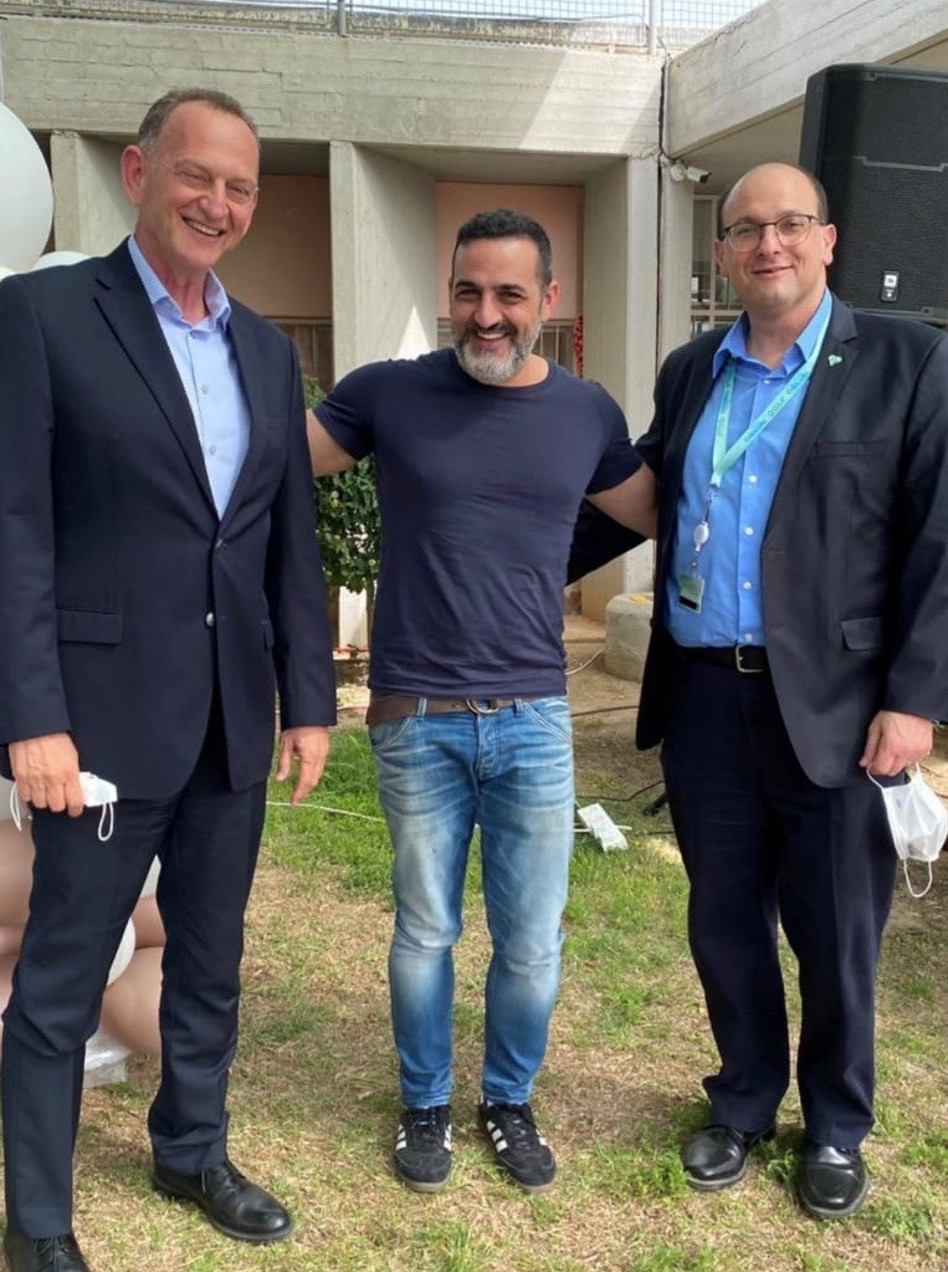 שלומי קודש, קובי אפללו ויוחנן לוקר (צילום: רחל דוד סורוקה  &nbsp;)