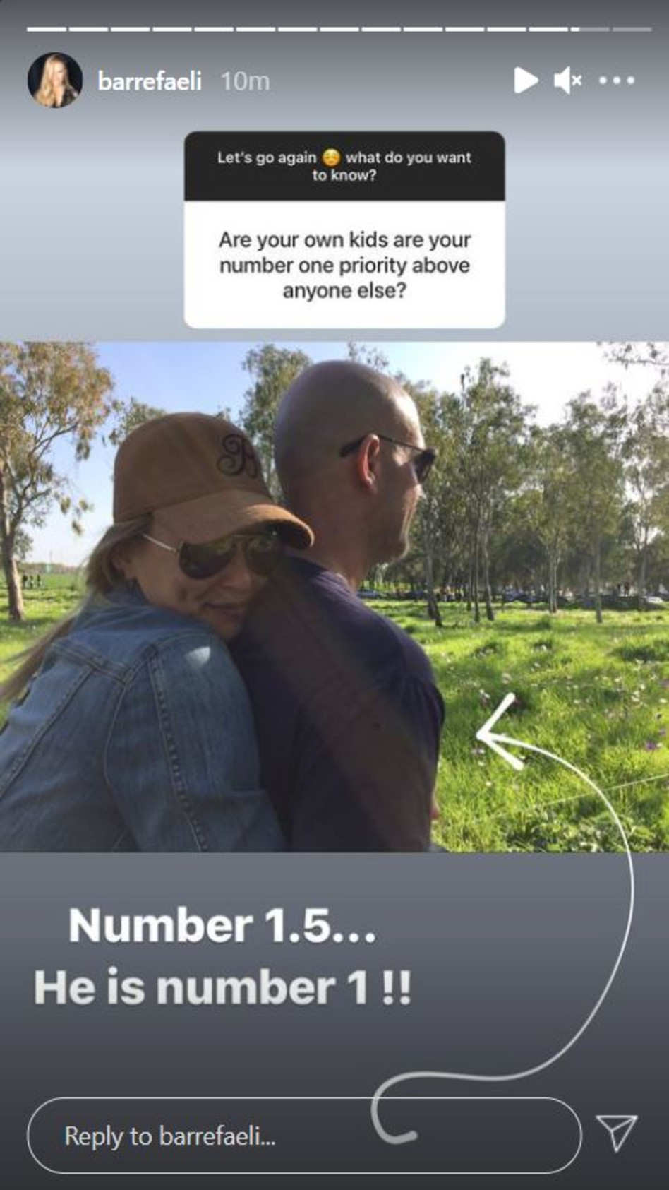 בר ראפלי, עדי עזרא (צילום: צילום מסך אינסטגרם)