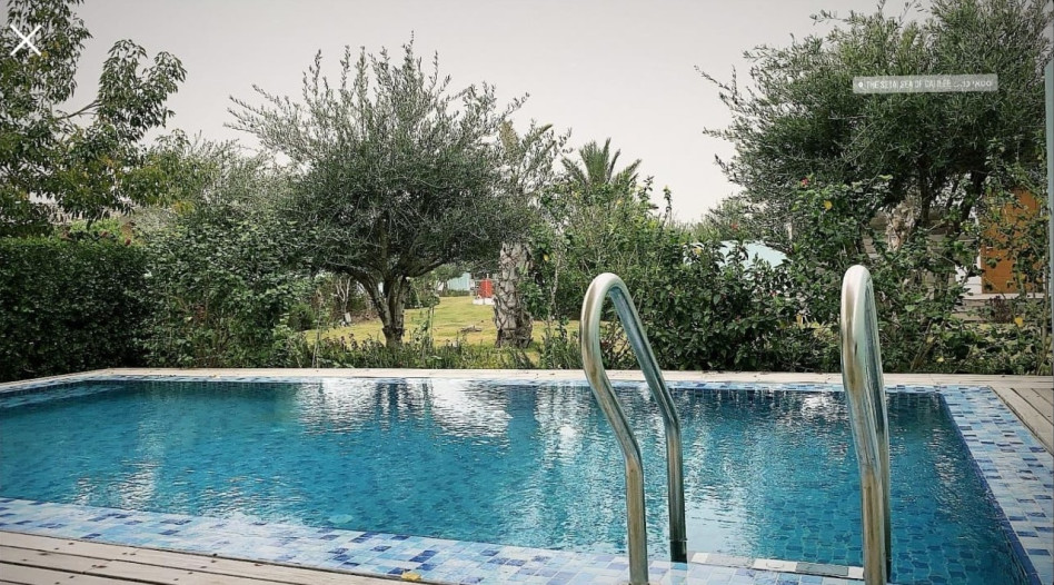 שלומי בתמונה של הבריכה. איפה מעיין? (צילום: צילום מסך אינסטגרם)