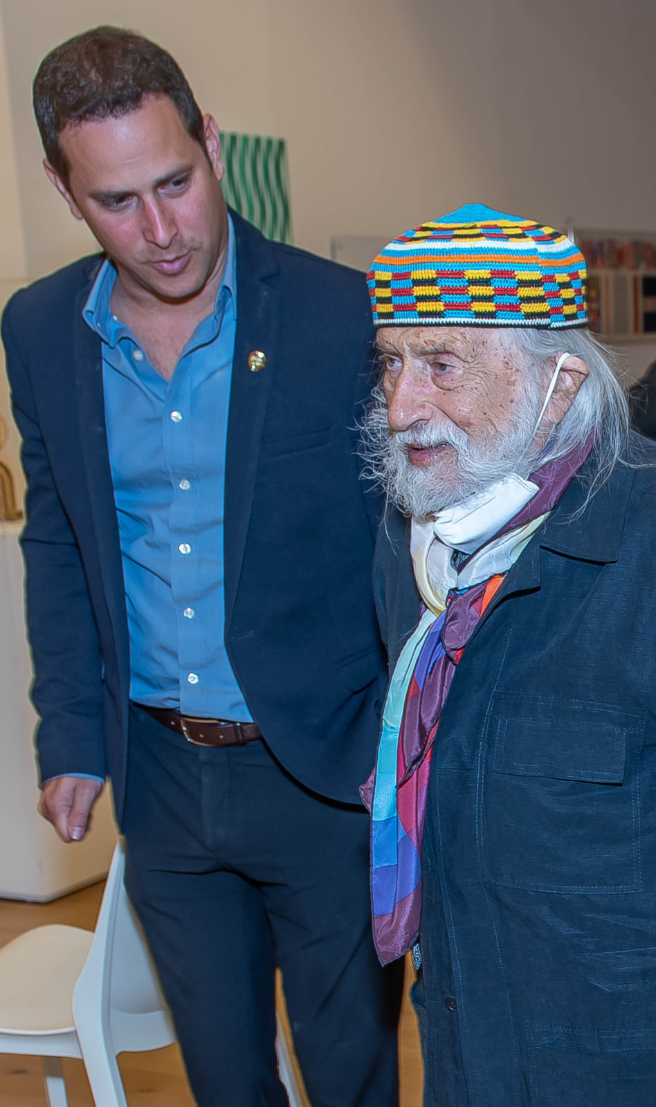 רז קינסטליך ויעקב אגם (צילום: אבי קקון)