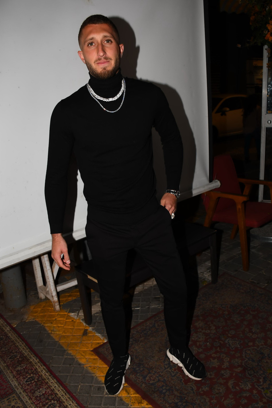 בן זיני בהקרנת הבכורה ללא טיילור (צילום: אביב חופי)