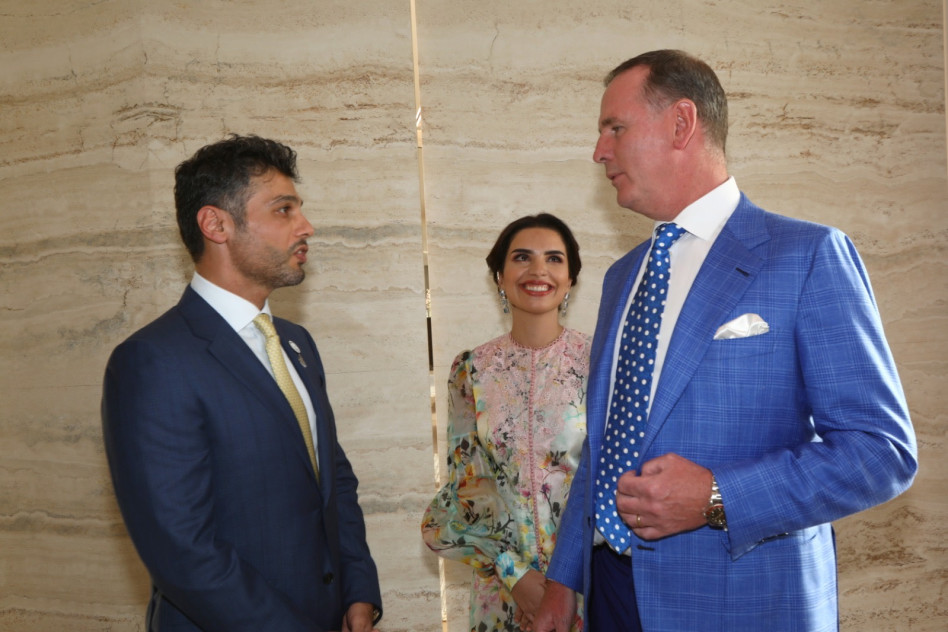 טוני דאגלס, אמינה טאהר ומוחמד אל-חאג'ה (צילום: סיון פרג')