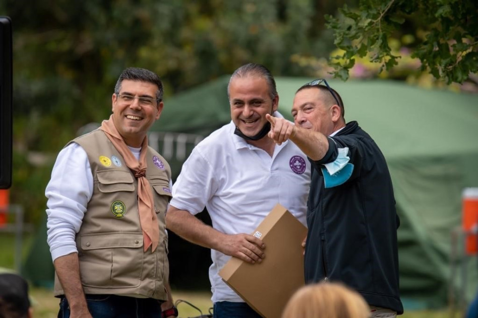 רז פלר אשרף שחאדה ונאדר סמעאן (צילום: ליאור קפלן)