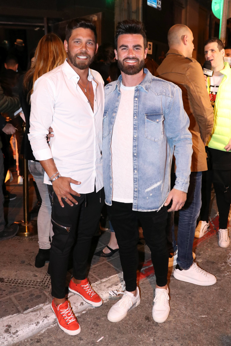 מפגש מאהבים של קארין? דניאל לוין, דיוויד דימוס (צילום: אור גפן)