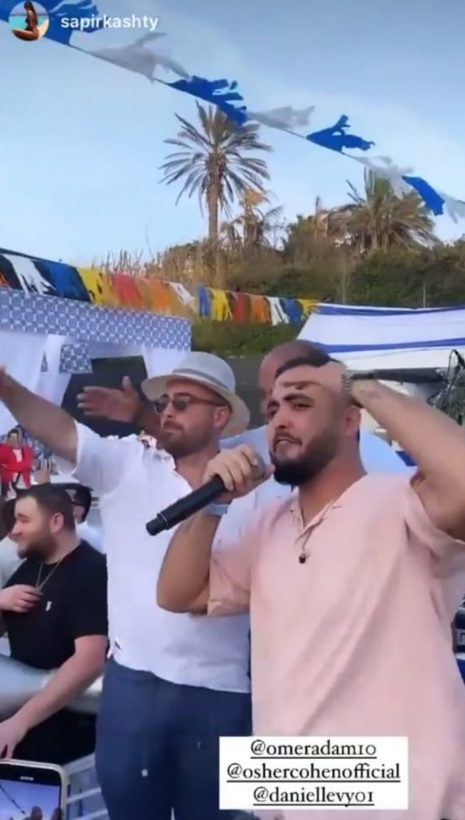 אושר כהן, עומר אדם (צילום: צילום מסך אינסטגרם)