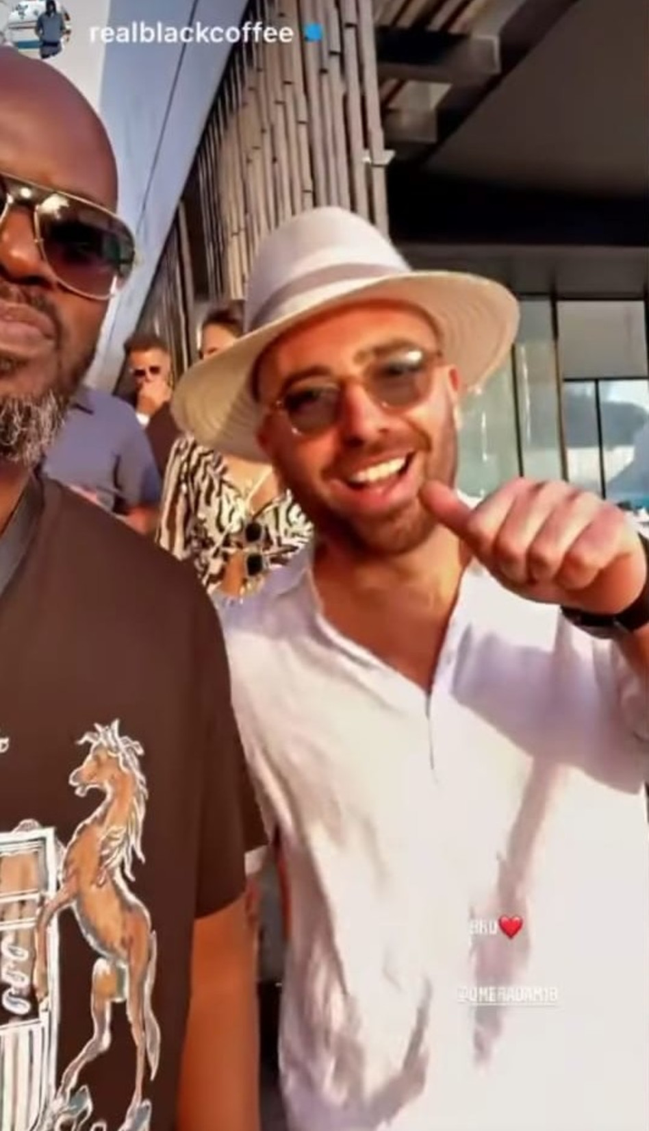 עומר אדם, די ג'יי בלאק קופי (צילום: צילום מסך אינסטגרם)