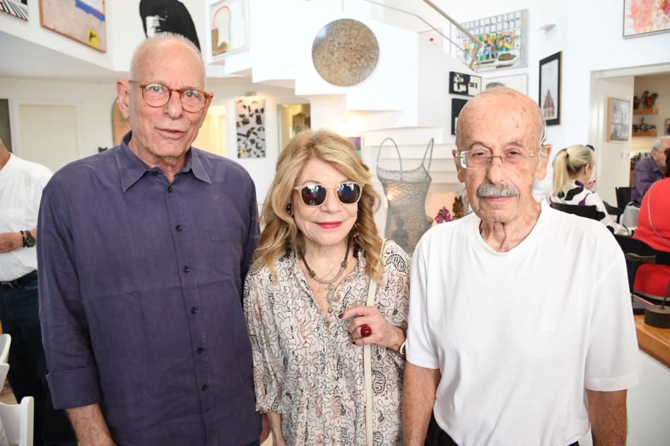 רמי ואתי כספי ורמי אונגר (צילום: אביב חופי)