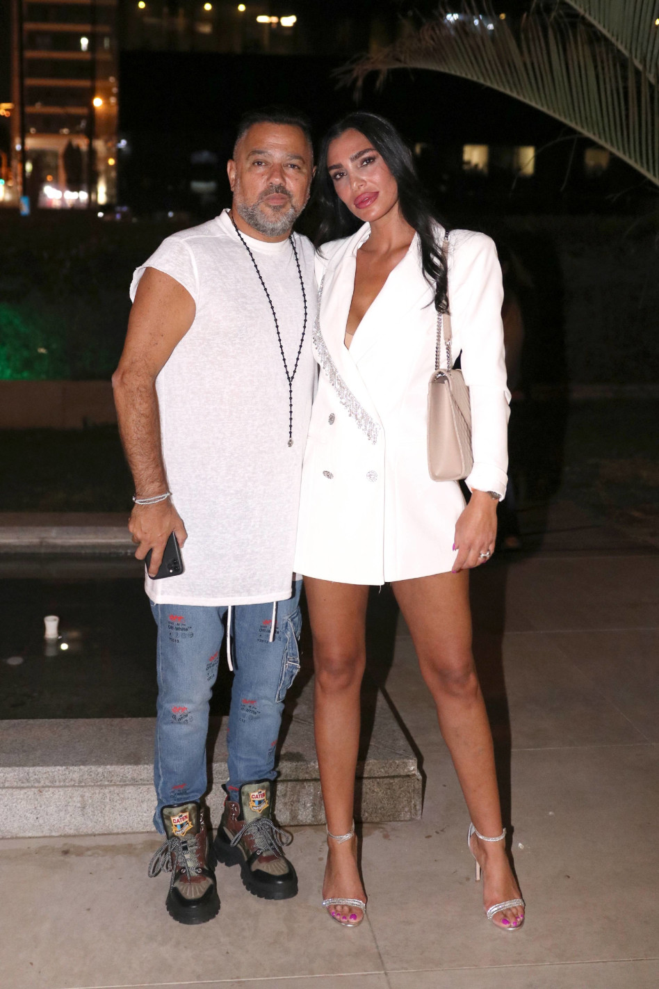 בני פרץ ואשתו (צילום: אור גפן)