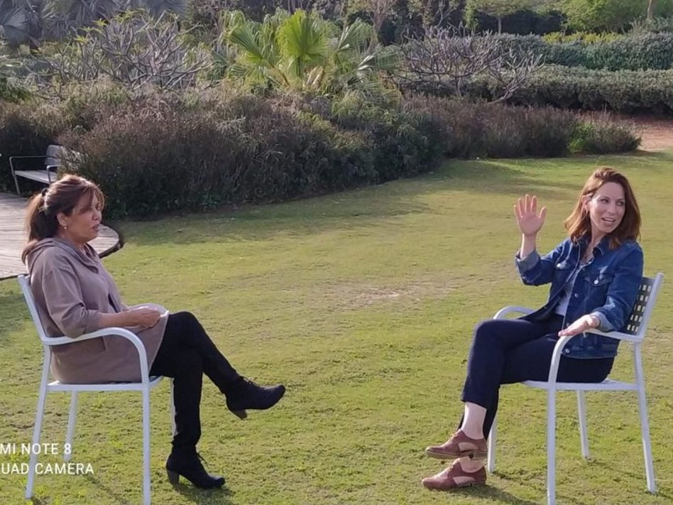 מרגלית צנעני, הילה קורח (צילום: באדיבות פארק אריאל שרון)